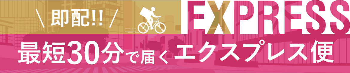 即配!!最短30分で届くエクスプレス便